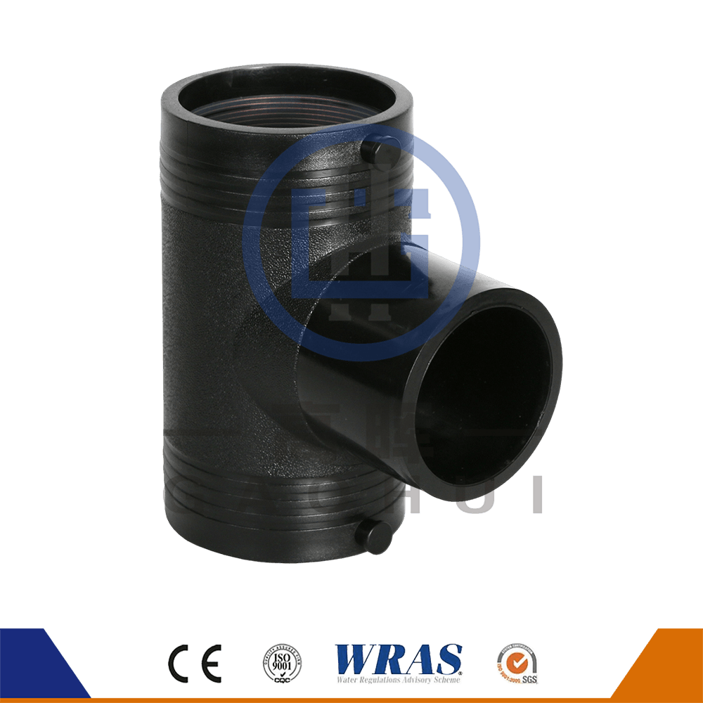 HDPE 성형 전기 융합 동등한 티와 물 공급을위한 티