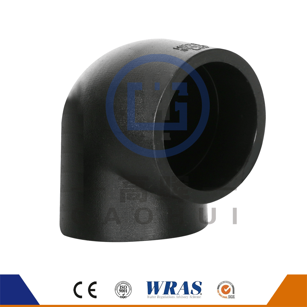HDPE 소켓 퓨전 90 ° 팔꿈치