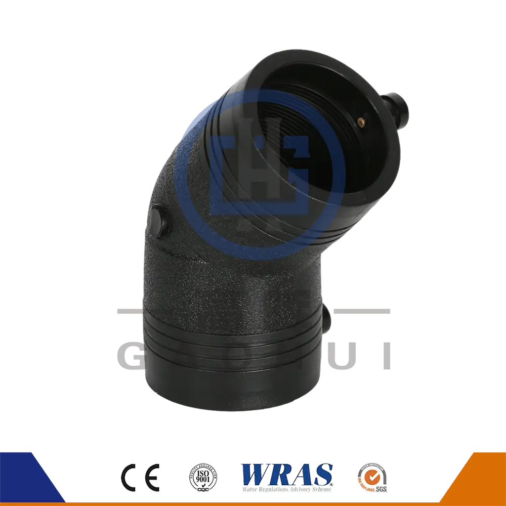 가혹한 환경의 도전 충족 : HDPE 성형 전기 퓨전의 밀봉 장점 45 Eccder Elbow Bend